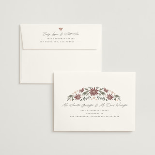 This is a moody foil stamped wedding invitations with foil pressed by Erin German called sadie printing on signature in standard