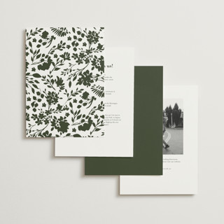 This is a olive foil stamped wedding invitations with foil pressed by Erica Krystek called formal lines printing on signature in standard