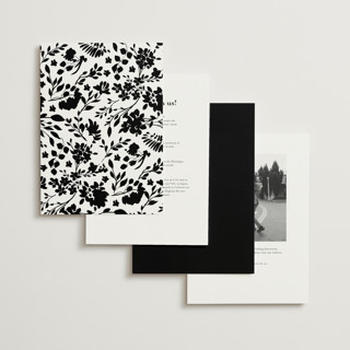 This is a midnight foil stamped wedding invitations with foil pressed by Erica Krystek called formal lines printing on signature in standard