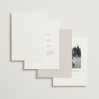 This is a granite foil stamped wedding invitations with foil pressed by chocomocacino called fleu-de-sel printing on signature in standard