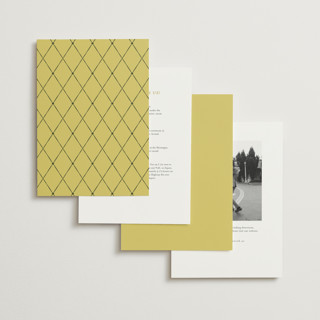 This is a citrus foil stamped wedding invitations with foil pressed by Jelena Vuletic called elencourt printing on signature in standard