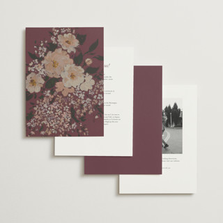 This is a burgundy foil stamped wedding invitations with foil pressed by Itsy Belle Studio called madison printing on signature in standard