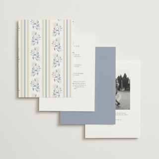 This is a fleur blue foil stamped wedding invitations with foil pressed by Susan Zinader called shimmering hydrangeas printing on signature in standard