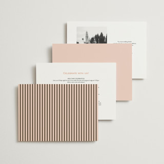 This is a peach foil stamped wedding invitations with foil pressed by Megan Davis called aperitif printing on signature in standard