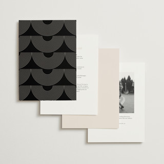 This is a latte foil stamped wedding invitations with foil pressed by Christie Garcia called modernist monogram printing on signature in standard