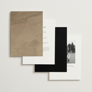 This is a noir foil stamped wedding invitations with foil pressed by Jenna Holcomb called rococo printing on signature in standard