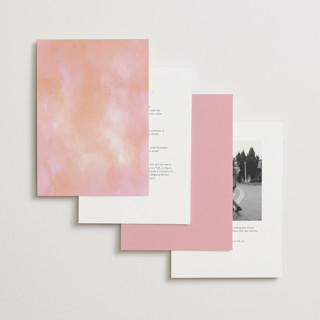 This is a blush foil stamped wedding invitations with foil pressed by Susan Moyal called lush printing on signature in standard