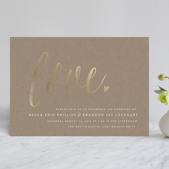 charming love foil-pressed wedding invitations by melanie severin charming love foil-pressed wedding invitations by melanie severin, Wedding invitations