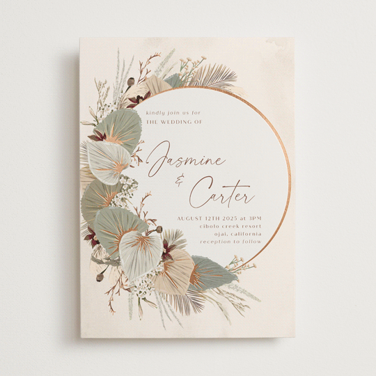 Jasmine FoilPressed Wedding Invitations by Susan Moyal Minted