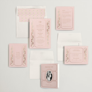 This is a night jar foil stamped wedding invitations with foil pressed by Claudia Orengo called castle printing on signature in standard