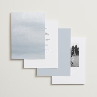 This is a pearl foil stamped wedding invitations with foil pressed by Nicole Walsh called gilded frame printing on signature in standard