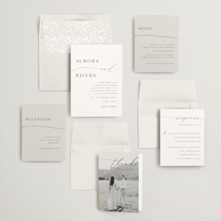 This is a piano foil stamped wedding invitations with foil pressed by Olivia Raufman called gathering printing on signature in standard