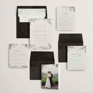 This is a bling foil stamped wedding invitations with foil pressed by Design Lotus called forever and a day printing on signature in standard