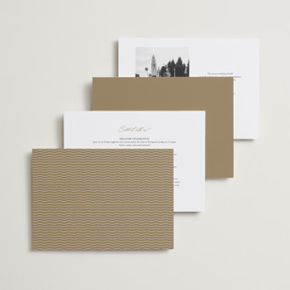 This is a snow foil stamped wedding invitations with foil pressed by FRANI called golden stamp printing on signature in standard