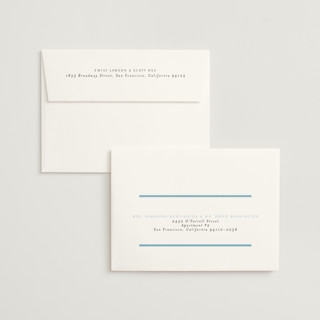 This is a sky foil stamped wedding invitations with foil pressed by Nicole Walsh called regal printing on signature in standard