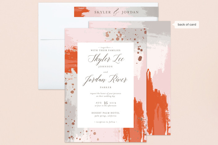 The Artist's Wedding Foil-Pressed Wedding Invitations by My Splendid ...