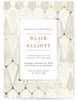 photo of Opulence Foil Pressed Wedding Invitations