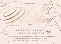 Filigree Foil-Pressed Wedding Invitations By Carrie ONeal