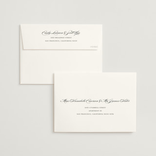 This is a pepper foil stamped wedding invitations with foil pressed by Stacey Meacham called lux branch printing on signature in standard