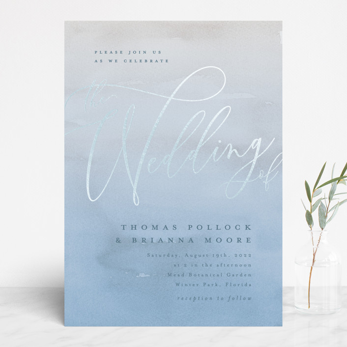 Bonjour Berry wedding invitation