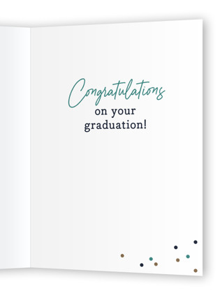 This is a champagne graduation cards with standard by Jessica Williams called tassel printing on signature in greeting cards