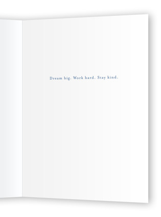 This is a royal graduation cards with standard by Brenda Bird called floral graduation printing on signature in greeting cards