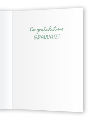 This is a sage graduation cards with standard by Brandy Folse called wildly proud printing on signature in greeting cards