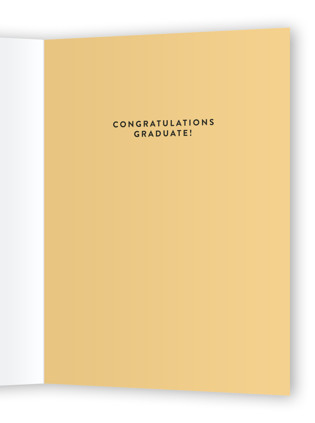 This is a bone graduation cards with standard by Itsy Belle Studio called on a roll printing on signature in greeting cards
