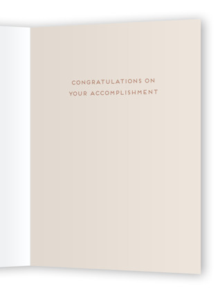 This is a dirt graduation cards with standard by Nicole Walsh called big step printing on signature in greeting cards
