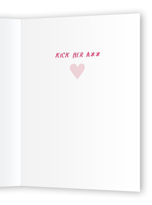 This is a peony get well soon cards with standard by Becky Nimoy called cancer is a b printing on signature in greeting cards