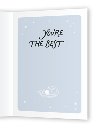 This is a sea friendship cards with standard by Jenna Holcomb called aw shucks printing on signature in greeting cards
