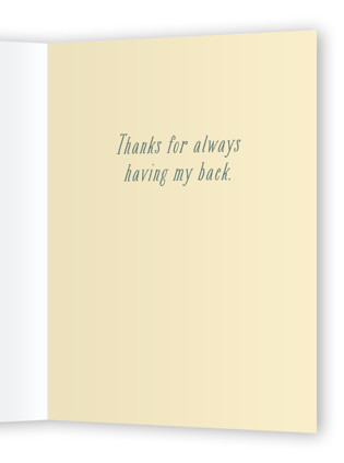 This is a garden friendship cards with standard by Karidy Walker called got your back printing on signature in greeting cards
