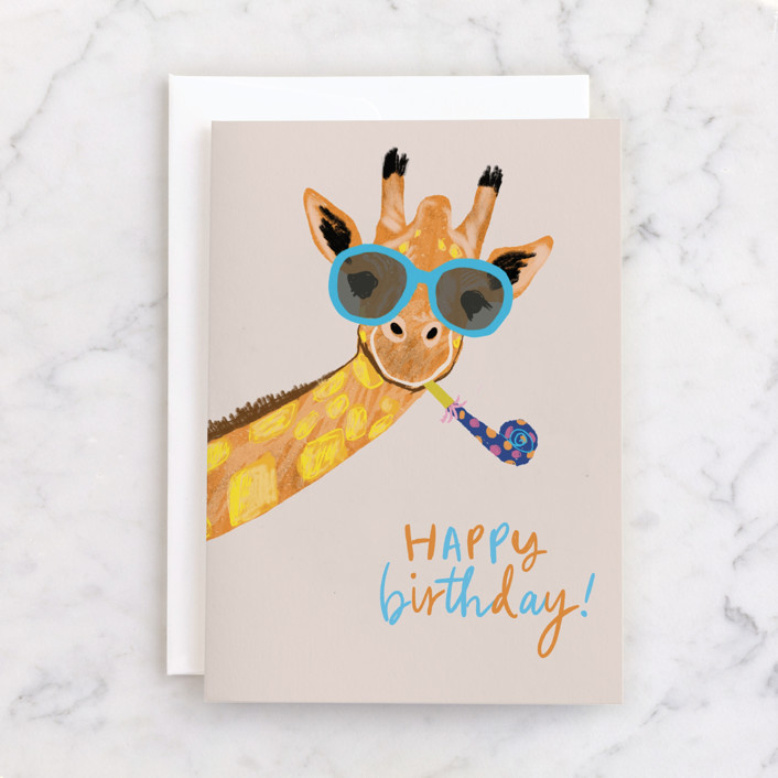 Playful giraffe