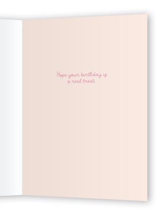 This is a mint birthday cards for kids with standard by Nadia Hassan called candy shop printing on signature in greeting cards