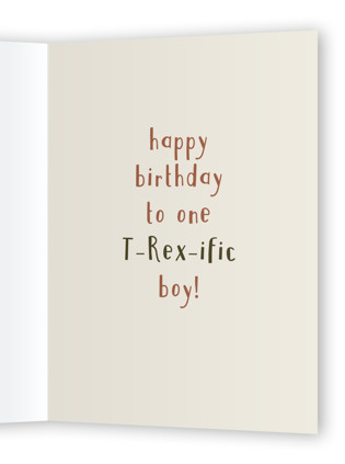 This is a eggnog birthday cards for kids with standard by Gwen Bedat called dinomite birthday printing on signature in greeting cards