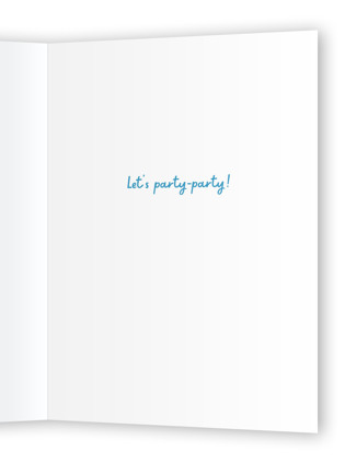 This is a blue jay birthday cards for kids with standard by mo kelley called double dog dare printing on signature in greeting cards