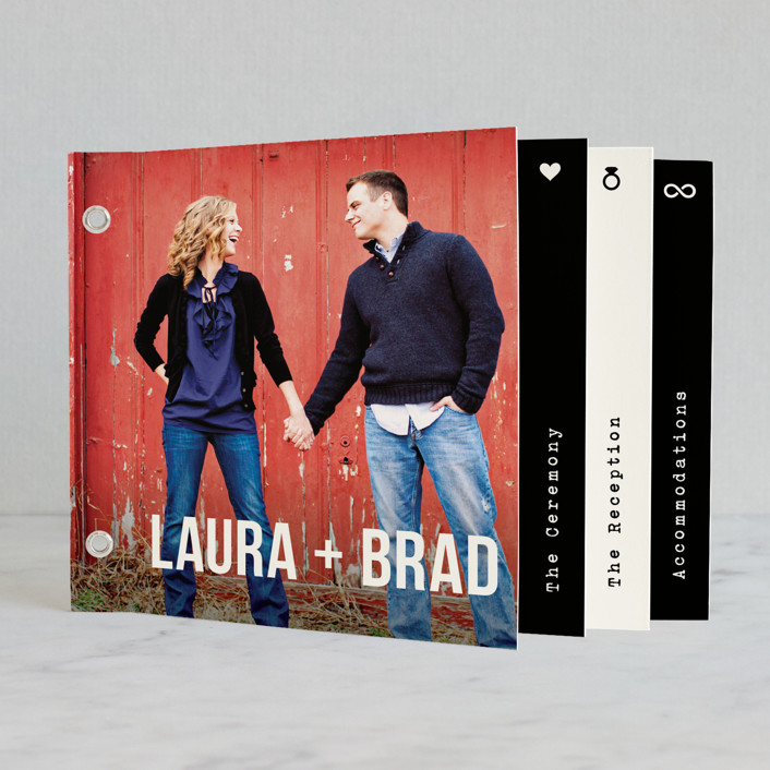 Modern Union Minibook Wedding Invitations by Hooray Creative Minted