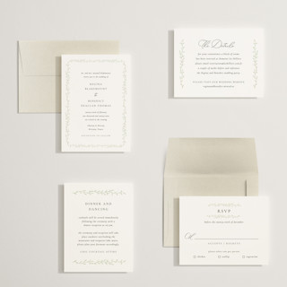 This is a ivy petite wedding invitations with standard by chocomocacino called cramique printing on signature in petite