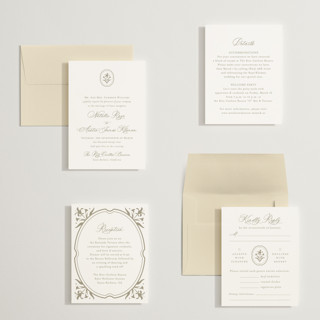 This is a paris rain petite wedding invitations with standard by Jennifer Postorino called calia printing on signature in petite