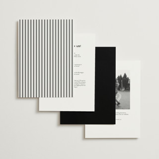 This is a salt petite wedding invitations with standard by Amy Kross called stripe bevel printing on signature in petite
