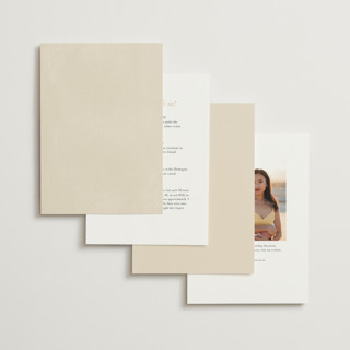 This is a stone petite wedding invitations with standard by Robert and Stella called falling foliage printing on signature in petite