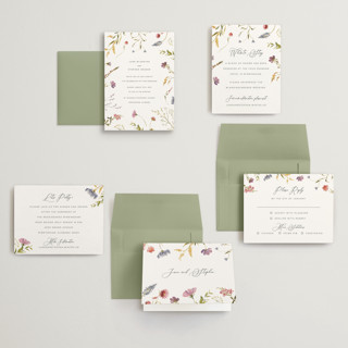 This is a sherbert petite wedding invitations with standard by Erin Hodges called untied printing on signature in petite