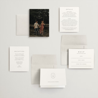 This is a opal petite wedding invitations with standard by Jennifer Postorino called picture perfect printing on signature in petite