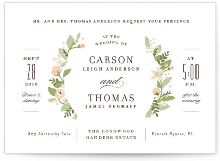 photo of Longwood Estates Wedding Invitation Petite Cards