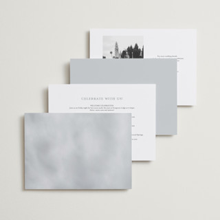 This is a cloud petite wedding invitations with standard by Heather Schertzer called panoramic printing on signature in petite