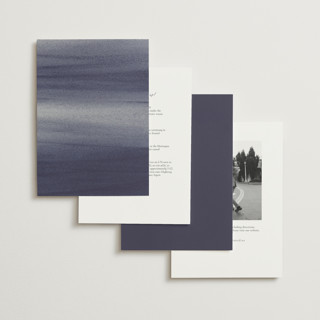 This is a horizon petite wedding invitations with standard by Sumak Studio called stillness printing on signature in petite