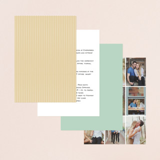 This is a mint petite wedding invitations with standard by SimpleTe Design called simple knot printing on signature in petite