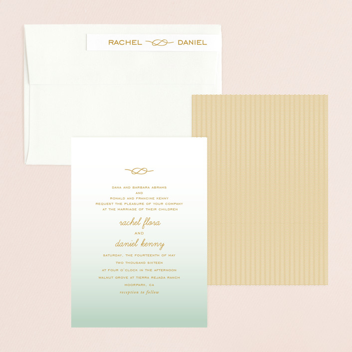 Simple Knot Wedding Invitation Petite Cards by SimpleTe Design Minted