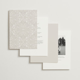 This is a natural petite wedding invitations with standard by BR Designs called vintage flourishes printing on signature in petite
