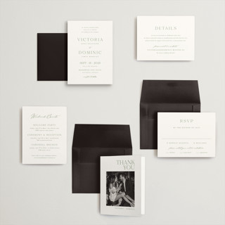 This is a clover petite wedding invitations with standard by Kelly Schmidt called victoria printing on signature in petite